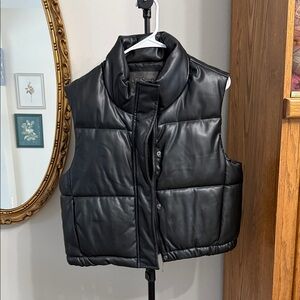 Ci Sono Midnight Black Quilted Vest